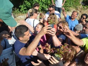 Kuşadası Caferli’de Çiçek Şenliğine büyük ilgi