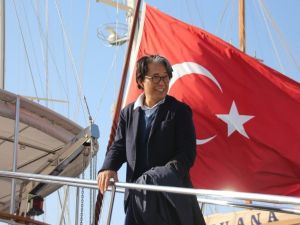 Dünyaca ünlü modacı Kenzo Takada, Bodrum’da mavi yolculuğa çıktı