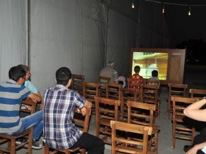 Açık havada sinema keyfi