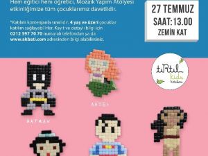 Çizgi film kahramanları mozaik sanatı ile tasarlanacak