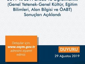 ÖSYM, 2019 KPSS sonuçlarını açıkladı