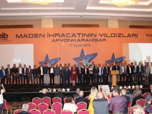 Afyonkarahisarlı maden ihracatçılarının gurur gecesi