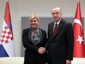 Cumhurbaşkanı Erdoğan, Hırvat mevkidaşı ile görüştü