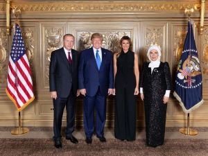 Cumhurbaşkanı Erdoğan, Trump tarafından verilen resepsiyona katıldı