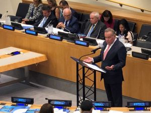 BAU Global Başkanı Enver Yücel, BM kürsüsünde konuştu