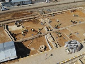 Haydarpaşa kazılarında son durum havadan görüntülendi