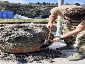 Beykoz Riva’ da balıkçıların bulduğu mayın, SAS timi tarafından imha edildi