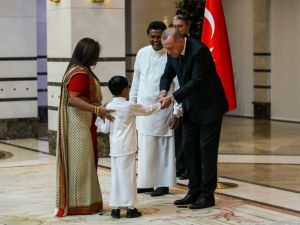 Cumhurbaşkanı Erdoğan, Sri Lanka Büyükelçisini kabul etti