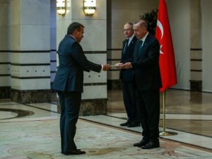 Cumhurbaşkanı Erdoğan, Slovenya Büyükelçisini kabul etti