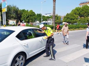 Ortaca’da yaya güvenliği için nöbet