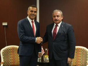 TBMM Başkanı Şentop, PAB Başkanı Barron ile görüştü