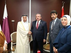 TBMM Başkanı Şentop, Katar heyeti ile görüştü