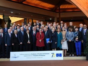 TBMM Başkanı Şentop, Parlamento Başkanları Konferansı aile fotoğrafında