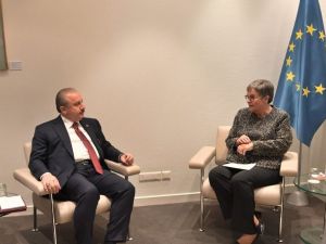 TBMM Başkanı Şentop, AKPM Başkanı Pasquier ile görüştü