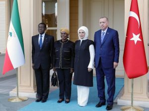 Cumhurbaşkanı Erdoğan, Ekvator Ginesi Cumhurbaşkanı Mbasogo’yu kabul etti