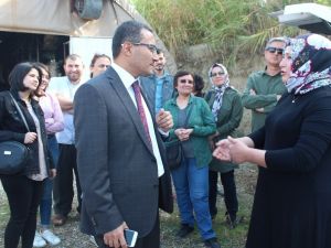 Alaşehirli kursiyerlerden mantar seralarında inceleme