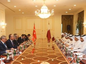 Bakan Çavuşoğlu, Katar Dışişleri Bakanı Al Sani ile görüştü