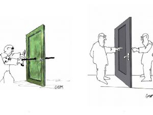 Çınar Şahenk “Perspekta” sergisiyle Karikatür Evi’nde