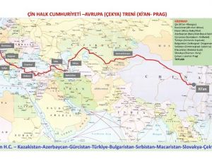 Çin’den gelen ilk yük treni, Marmaray’dan geçip Prag’a ulaşacak