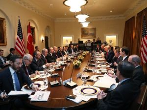 Erdoğan ve Trump çalışma yemeğinde