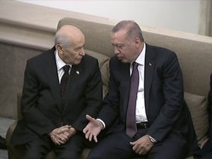 Cumhurbaşkanı Erdoğan, MHP lideri Bahçeli ile görüştü