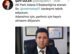 AK Parti Adana İl Başkanı Mehmet Ay oldu