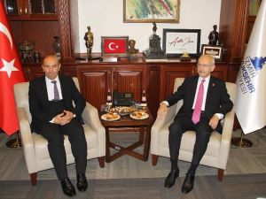 CHP Genel Başkanı Kılıçdaroğlu’ndan Başkan Soyer’e ziyaret