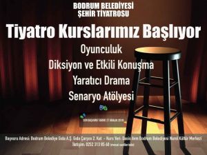 Bodrum Belediyesi Şehir Tiyatrosu kursları başlıyor