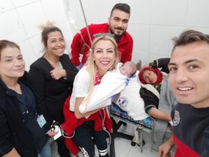 Tel Abyad Hastanesinde doğdu, adı “Barış” oldu