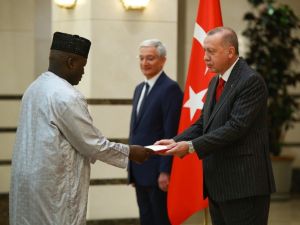 Cumhurbaşkanı Erdoğan, Gambiya Büyükelçisini kabul etti