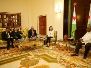 TBMM Başkanı Şentop, Cibuti Cumhurbaşkanı Guelleh ile görüştü