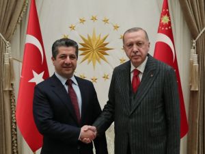 Cumhurbaşkanı Erdoğan, Mesrur Barzani’yi kabul etti