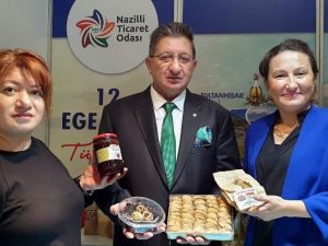 Nazilli Ticaret Odası incir cipsi ve kozalak reçelini Ankara’da tanıttı