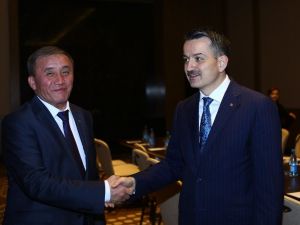 Bakan Pakdemirli, Kırgızistan ve Özbekistan tarım bakanları ile görüştü