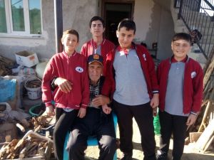 Öğrencilerden gazilere ziyaret