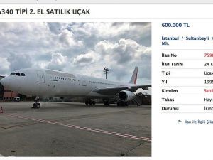 Atatürk Havalimanı’nda sahibinden satılık yolcu uçağı