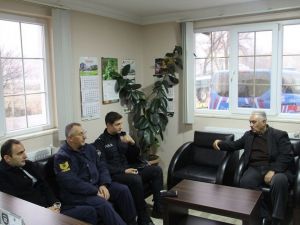 İlçe protokolü esnafları ziyaret etti