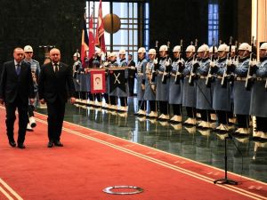 Cumhurbaşkanı Erdoğan, Moldova Cumhurbaşkanını resmi tören ile karşıladı