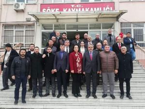 MHP İl Başkanı Haluk Alıcık Söke’de ziyaretlerde bulundu