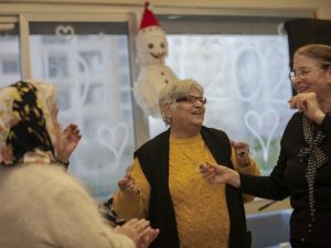 Hasta ve yakınları yeni yıla coşkuyla girdi