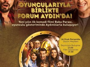 ‘Baba Parası’ filminin oyuncuları Forum Aydın’da