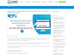 ASKİ’den atık su analizlerine online ödeme