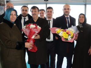 AK Parti ilçe başkanlarına coşkulu karşılama