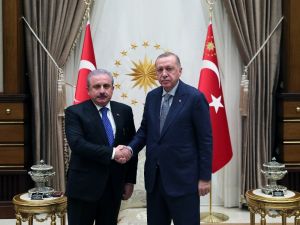 Cumhurbaşkanı Erdoğan TBMM Başkanı Şentop’u kabul etti