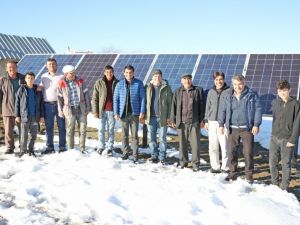 Köyün içme suyu problemi güneş enerjisiyle çözüldü