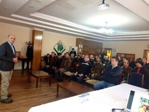 Yangın gönüllülerine eğitim