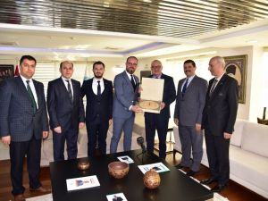 Demirci heyetinden Başkan Ergün’e OSB teşekkür