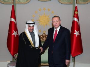 Cumhurbaşkanı Erdoğan, Kuveyt Ulusal Meclis Başkanı Marzuk Ali El Ganim’i kabul etti