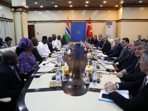 Cumhurbaşkanı Erdoğan, Gambiya’da heyetler arası görüşme gerçekleştirdi