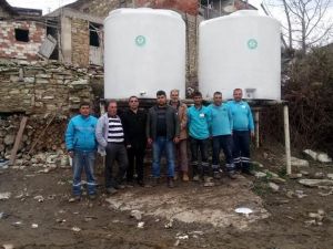 Büyükşehirden çiftçilere su deposu desteği